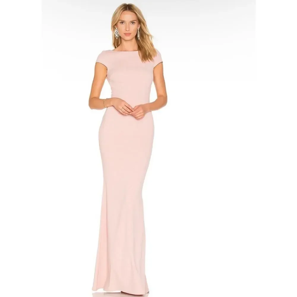 Katie May Los Angeles Intrigue Gown Formal Dress ‎ Blush Pink Size 6